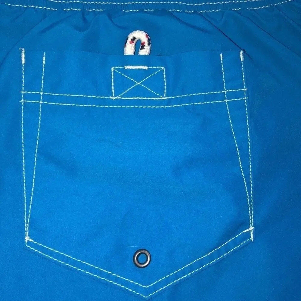 Mens Lands End Blue Swim-trunks Size XXL